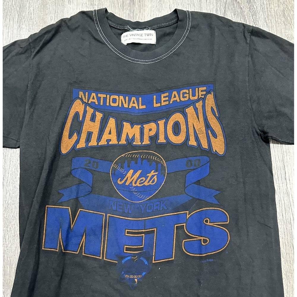 Vintage Twin Mets Men's Medium 2000 National League New York Mets T-Shirt - Picture 7 of 8